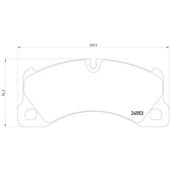 2008 Porsche Cayenne Disc Brake Pad Front Hella Pagid 355014151 image 4 of 4