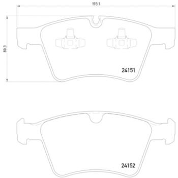 2008 Mercedes-Benz GL320 Disc Brake Pad Front Hella Pagid 355014191 image 4 of 4