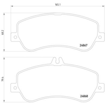 2012 Mercedes-Benz GLK350 Disc Brake Pad Front Hella Pagid 355014221 image 4 of 4