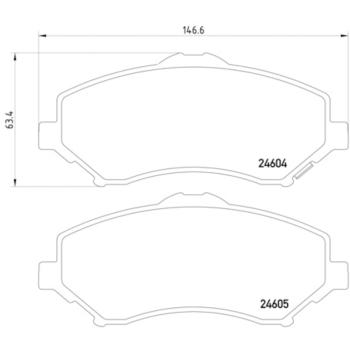 2011 Jeep Liberty Disc Brake Pad Front Hella Pagid 355014231 image 4 of 4