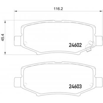 2011 Jeep Liberty Disc Brake Pad Rear Hella Pagid 355014381 image 1 of 2
