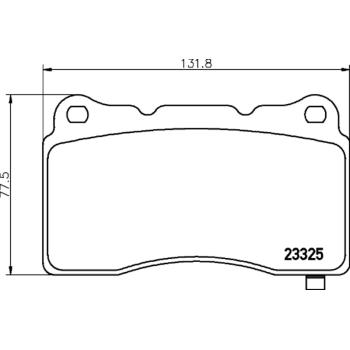 2008 Cadillac STS Disc Brake Pad Front Hella Pagid 355014451 image 3 of 4
