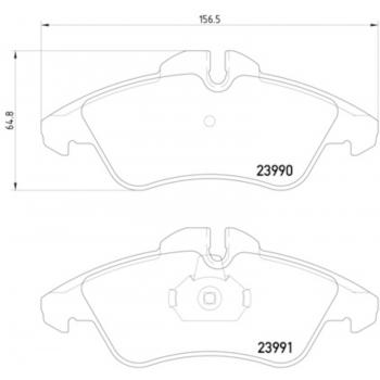 2004 Dodge Sprinter 2500 Disc Brake Pad Front Hella Pagid 355014481 image 1 of 2