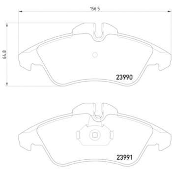 2004 Dodge Sprinter 2500 Disc Brake Pad Front Hella Pagid 355014481 image 2 of 2
