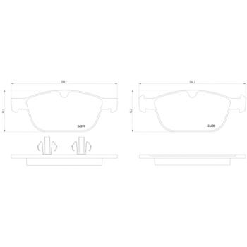 2007 Volvo XC90 Disc Brake Pad Front Hella Pagid 355014541 image 4 of 4