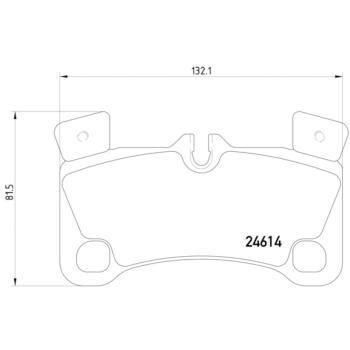 2010 Porsche Cayenne Disc Brake Pad Rear Hella Pagid 355014631 image 4 of 4