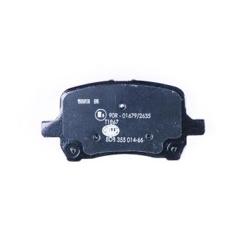 2007 Saturn Ion Disc Brake Pad Front Hella Pagid 355014661 image 1 of 3