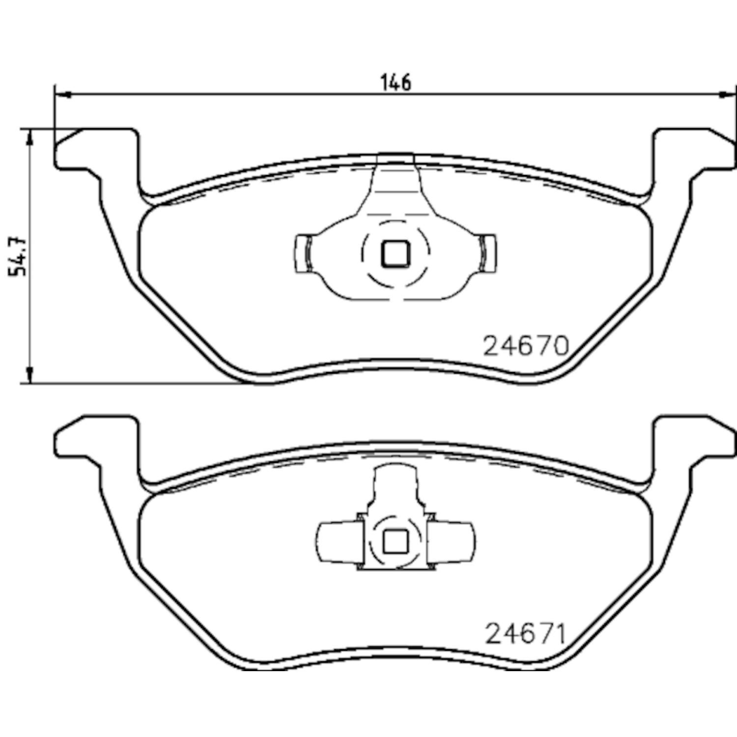 Hella Pagid 355014951 - Disc Brake Pad Hella Pagid 355014951 Disc Brake Pad product image 3 of 4