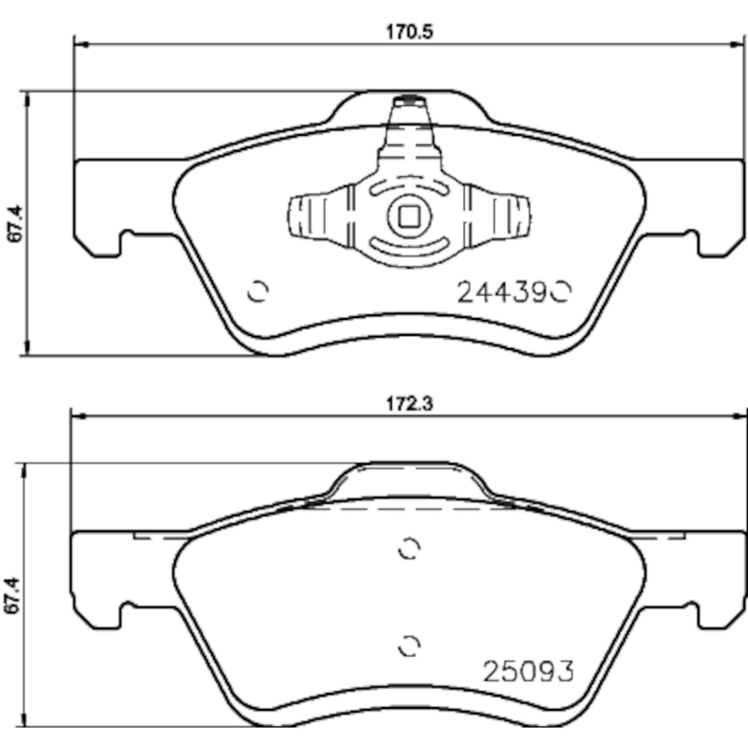 Hella Pagid 355014961 - Disc Brake Pad Hella Pagid 355014961 Disc Brake Pad product image 3 of 4
