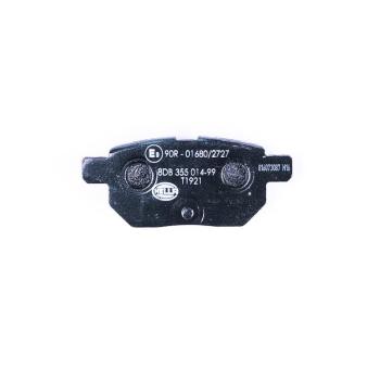 2018 Toyota Corolla iM Disc Brake Pad Rear Hella Pagid 355014991 image 1 of 3