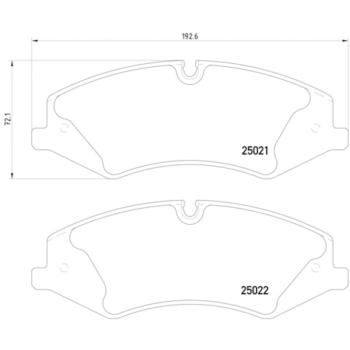 2011 Land Rover Range Rover Disc Brake Pad Front Hella Pagid 355015081 image 4 of 4