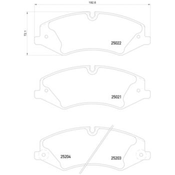 2015 Land Rover Range Rover Disc Brake Pad Front Hella Pagid 355015551 image 4 of 4