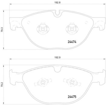 2013 Jaguar XFR-S Disc Brake Pad Front Hella Pagid 355015701 image 4 of 4