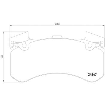 2015 Audi S8 Disc Brake Pad Front Hella Pagid 355015991 image 2 of 2