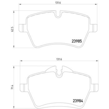 2015 Mini Cooper Paceman Disc Brake Pad Front Hella Pagid 355016041 image 4 of 4