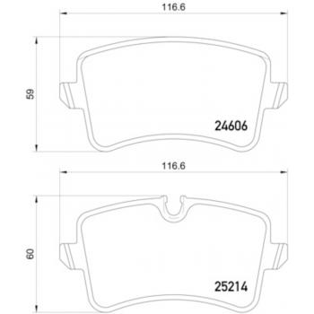 2013 Audi S6 Disc Brake Pad Rear Hella Pagid 355016061 image 1 of 2
