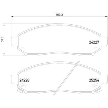 2013 Nissan Leaf Disc Brake Pad Front Hella Pagid 355016121 image 2 of 2