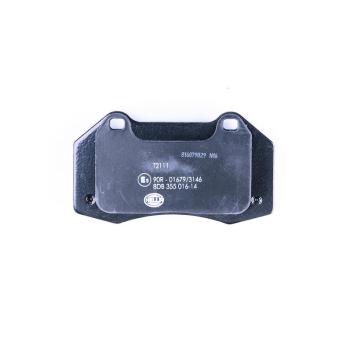 2015 Alfa Romeo 4C Disc Brake Pad Front Hella Pagid 355016141 image 1 of 3