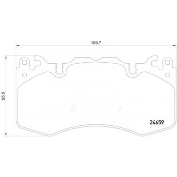 2022 Land Rover Range Rover Disc Brake Pad Front Hella Pagid 355016151 image 1 of 2
