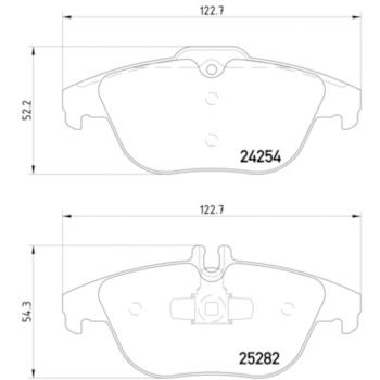 2012 Mercedes-Benz GLK350 Disc Brake Pad Rear Hella Pagid 355016281 image 4 of 4