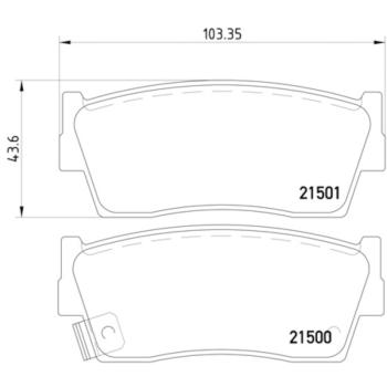 1989 Suzuki Sidekick Disc Brake Pad Front Hella Pagid 355016371 image 1 of 2