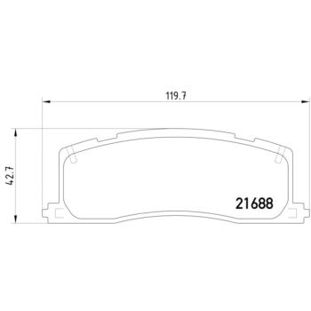 1995 Toyota Previa Disc Brake Pad Rear Hella Pagid 355016391 image 2 of 2
