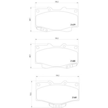 1990 Toyota Pickup Disc Brake Pad Front Hella Pagid 355016401 image 2 of 2