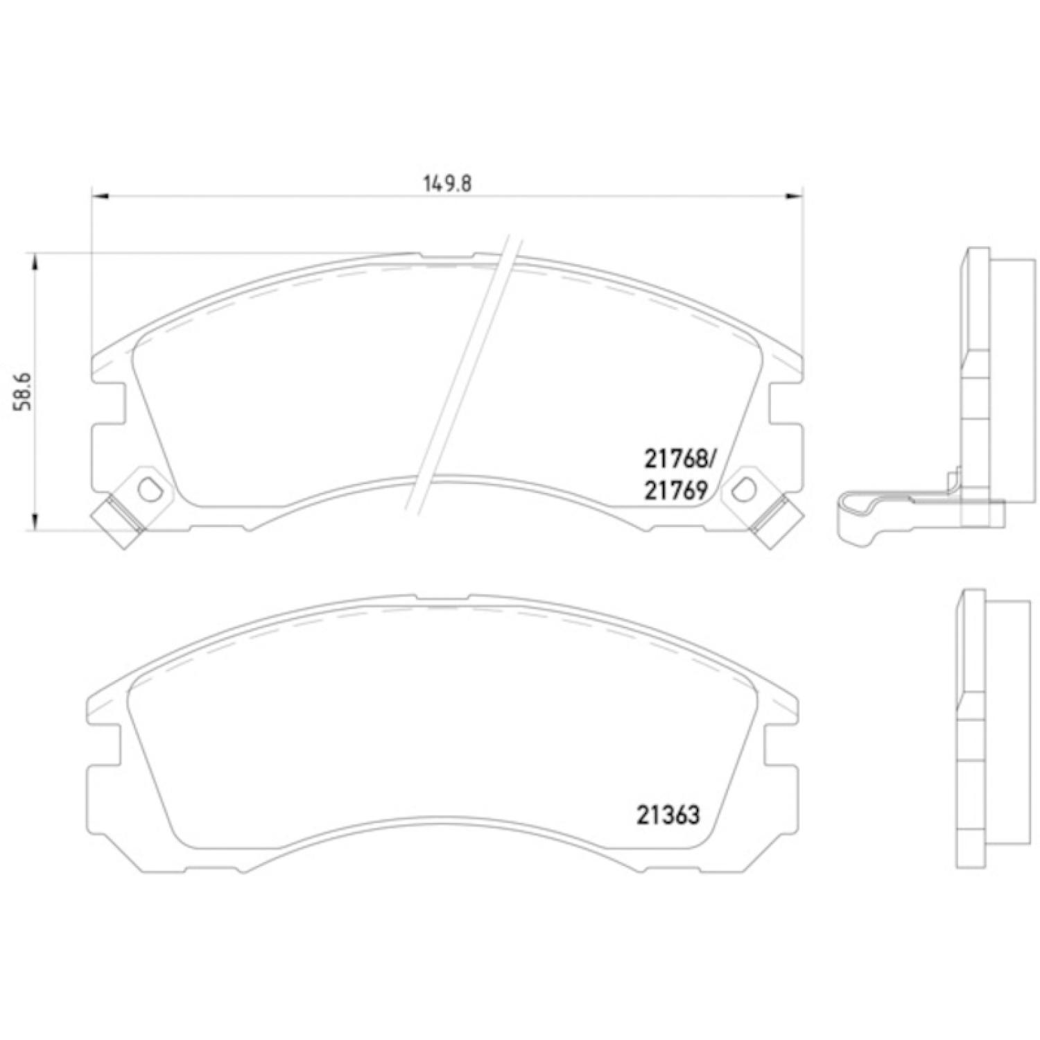 Hella Pagid 355016531 Disc Brake Pad product image 1 of 1