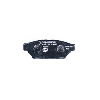 1993 Dodge Colt Disc Brake Pad Rear Hella Pagid 355016701 image 1 of 3