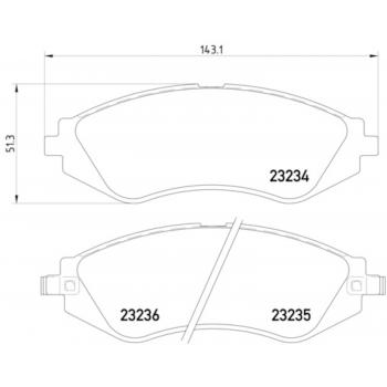 2000 Daewoo Lanos Disc Brake Pad Front Hella Pagid 355017141 image 1 of 1
