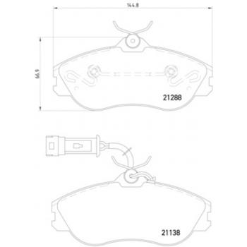 1994 Audi 90 Disc Brake Pad Front Hella Pagid 355017911 image 1 of 1