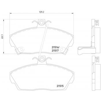 2005 Land Rover Range Rover Disc Brake Pad Front Left Hella Pagid 355018031 image 1 of 1
