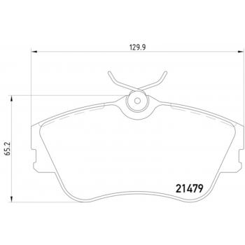 1997 Volkswagen EuroVan Disc Brake Pad Front Hella Pagid 355018071 image 1 of 1