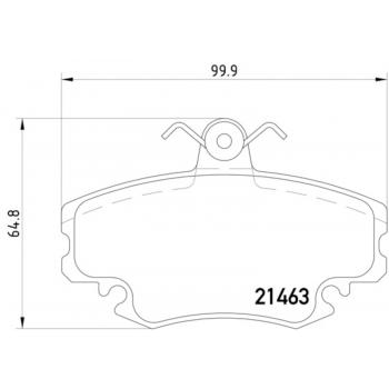 1985 Renault Fuego Disc Brake Pad Front Hella Pagid 355018131 image 1 of 1