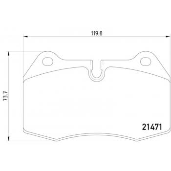 1994 BMW 850Ci Disc Brake Pad Front Hella Pagid 355018211 image 1 of 1