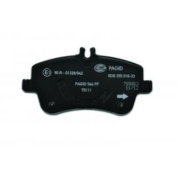 2008 Mercedes-Benz CLK350 Disc Brake Pad Front Hella Pagid 355018331 image 1 of 3