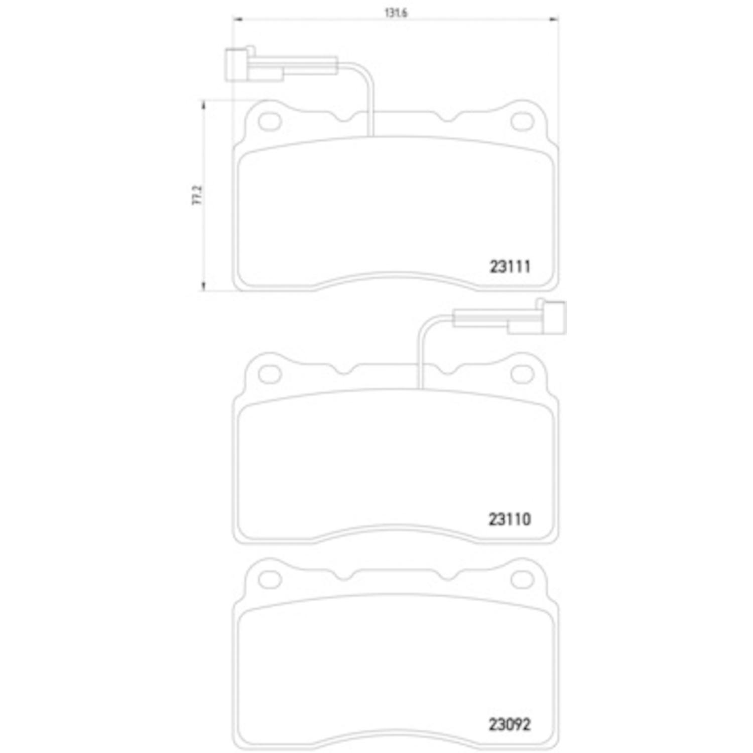 Hella Pagid 355018361 Disc Brake Pad product image 1 of 1