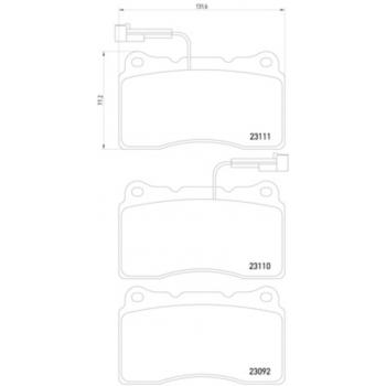 2005 Volvo V70 Disc Brake Pad Front Hella Pagid 355018361 image 1 of 1