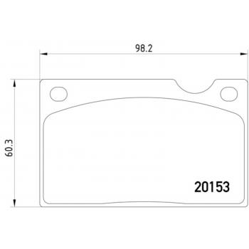 1986 Volvo 245 Disc Brake Pad Front Hella Pagid 355018391 image 1 of 1
