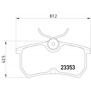 2001 Ford Focus Disc Brake Pad Rear Hella Pagid 355018411 image 1 of 1