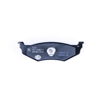 1999 Chrysler Sebring Disc Brake Pad Rear Hella Pagid 355018661 image 1 of 3