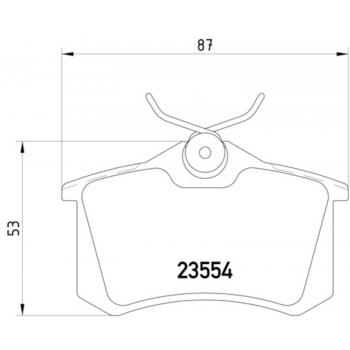Hella Pagid 355019911 Disc Brake Pad product image 1 of 1