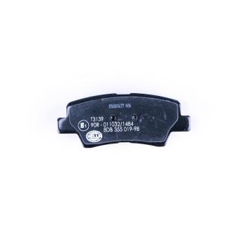 2014 Hyundai Accent Disc Brake Pad Rear Hella Pagid 355019981 image 1 of 3