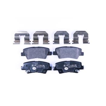 2014 Hyundai Accent Disc Brake Pad Rear Hella Pagid 355019981 image 2 of 3