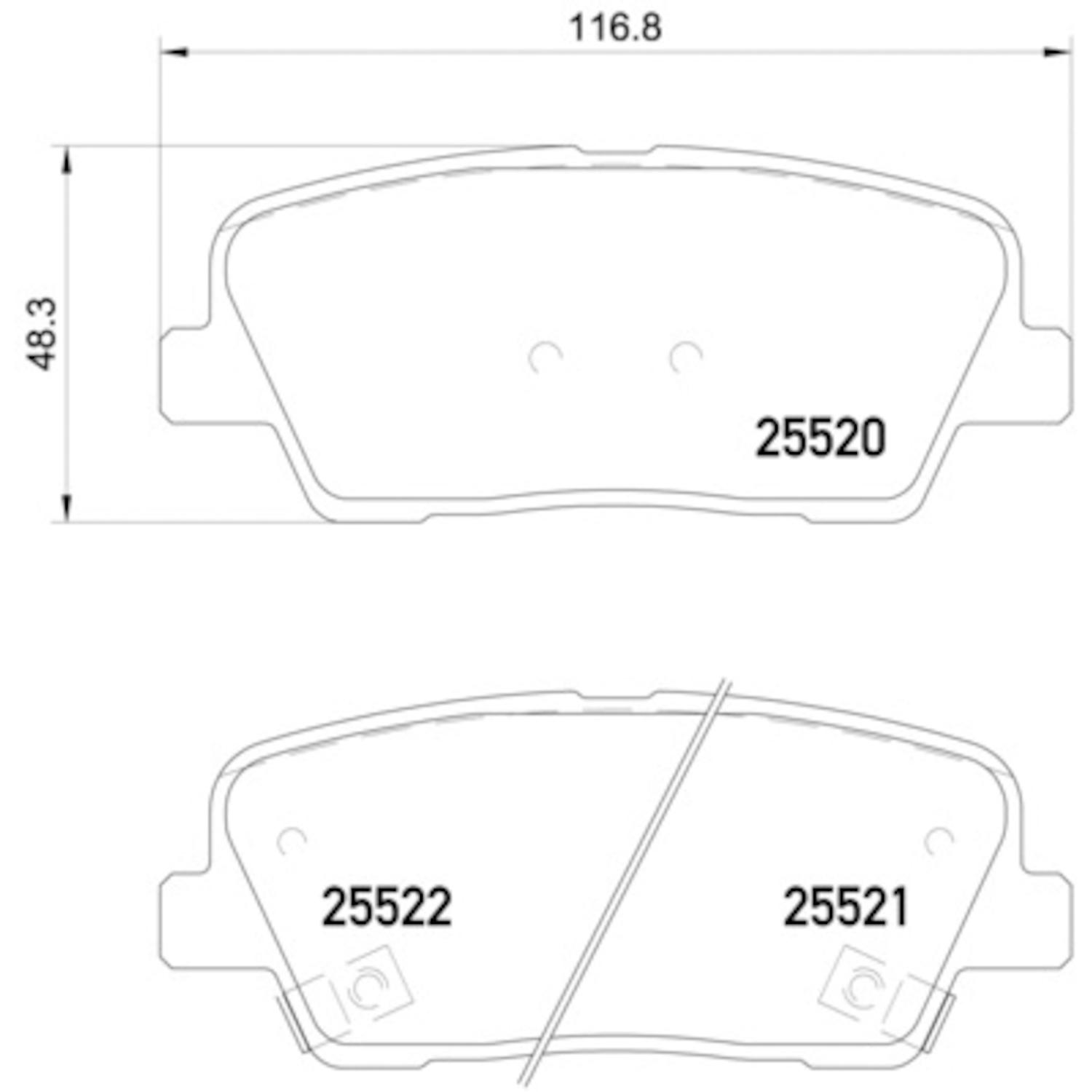 Hella Pagid 355020101 - Disc Brake Pad Hella Pagid 355020101 Disc Brake Pad product image 1 of 1