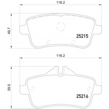 2014 Mercedes-Benz ML63 AMG Disc Brake Pad