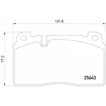 2014 Audi Q5 Disc Brake Pad Front Hella Pagid 355020241 image 1 of 1