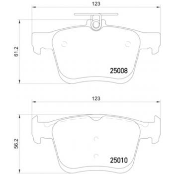 2019 Volkswagen Jetta Disc Brake Pad Rear Hella Pagid 355020271 image 1 of 1