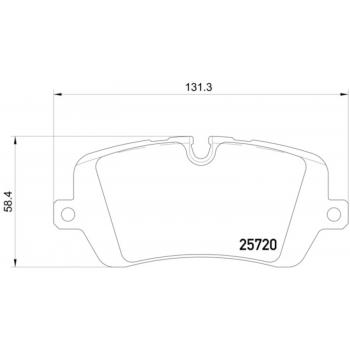 2022 Land Rover Range Rover Disc Brake Pad Rear Hella Pagid 355020361 image 1 of 1