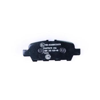 2016 Infiniti QX70 Disc Brake Pad Rear Hella Pagid 355020401 image 1 of 3